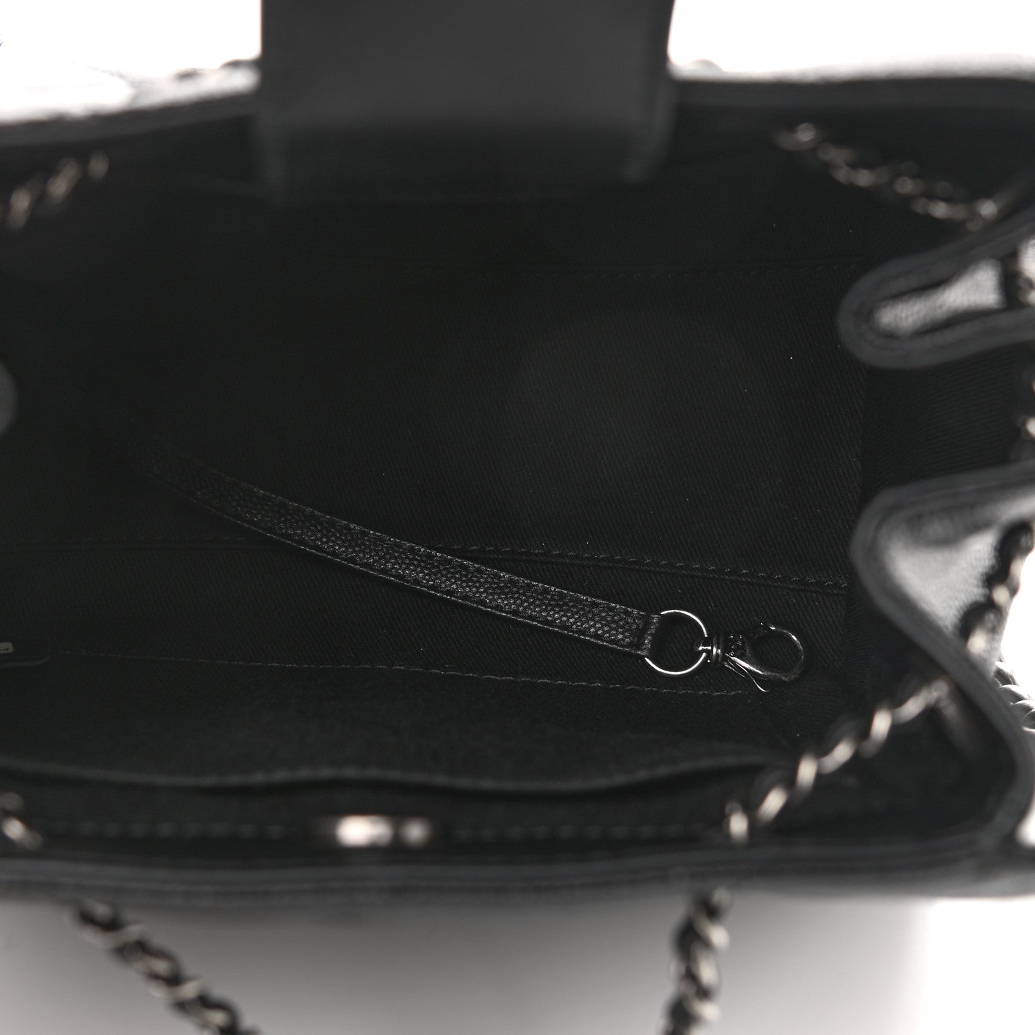 Chanel Caviar Quilted Small CC Bucket Bag Black 4 of 10