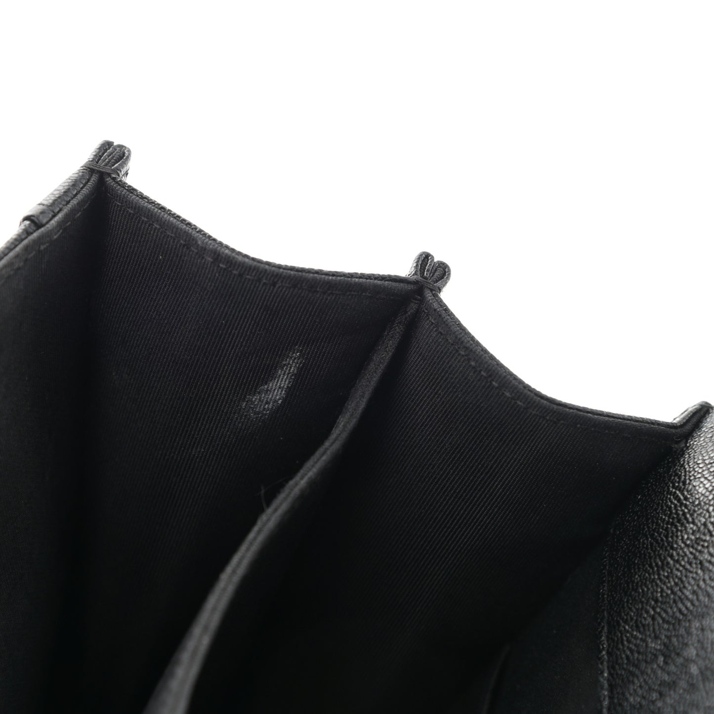 Caviar Quilted North South Boy Flap Black