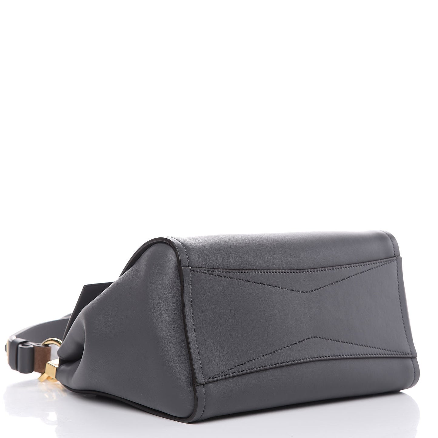 Calfskin Small Mystic Shoulder Bag Storm Grey