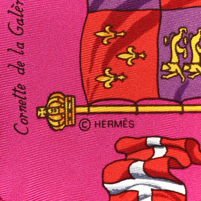 Hermes Silk Pavois Pocket Square Scarf 4 of 4