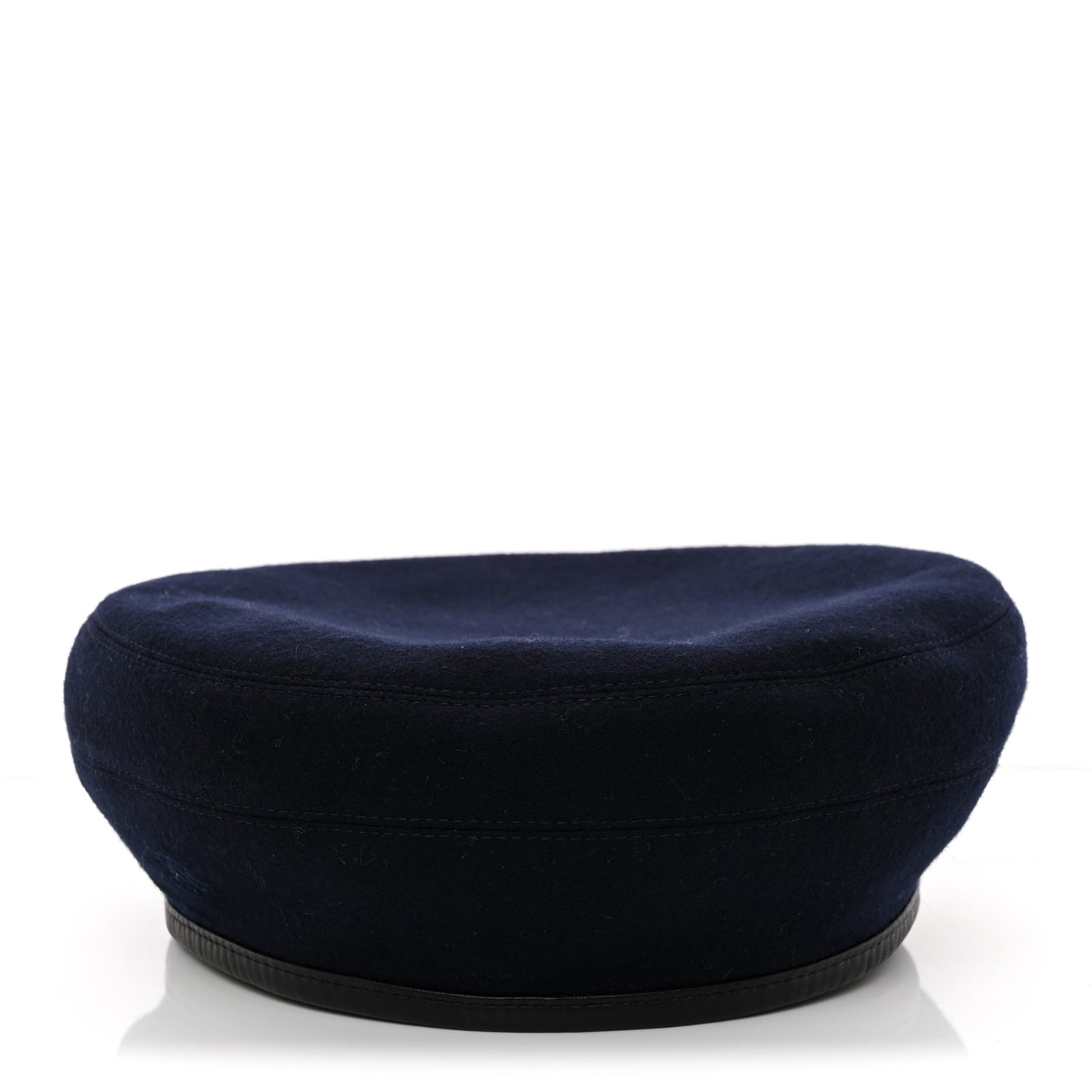 Cashmere Saint Honore Drap Beret 59 Marine