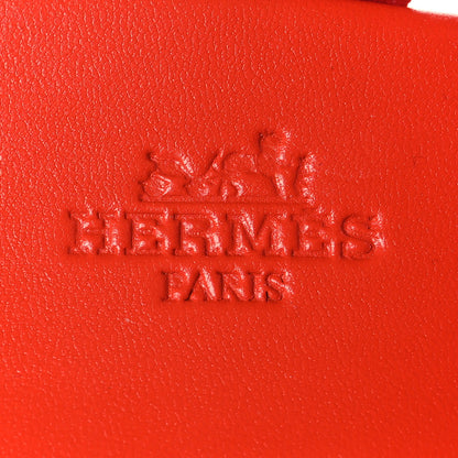 Hermes Suede Goatskin Ithea 30 Espadrille Wedge Sandals 39 Rouge Cinetique Orange Capucine 9 of 10