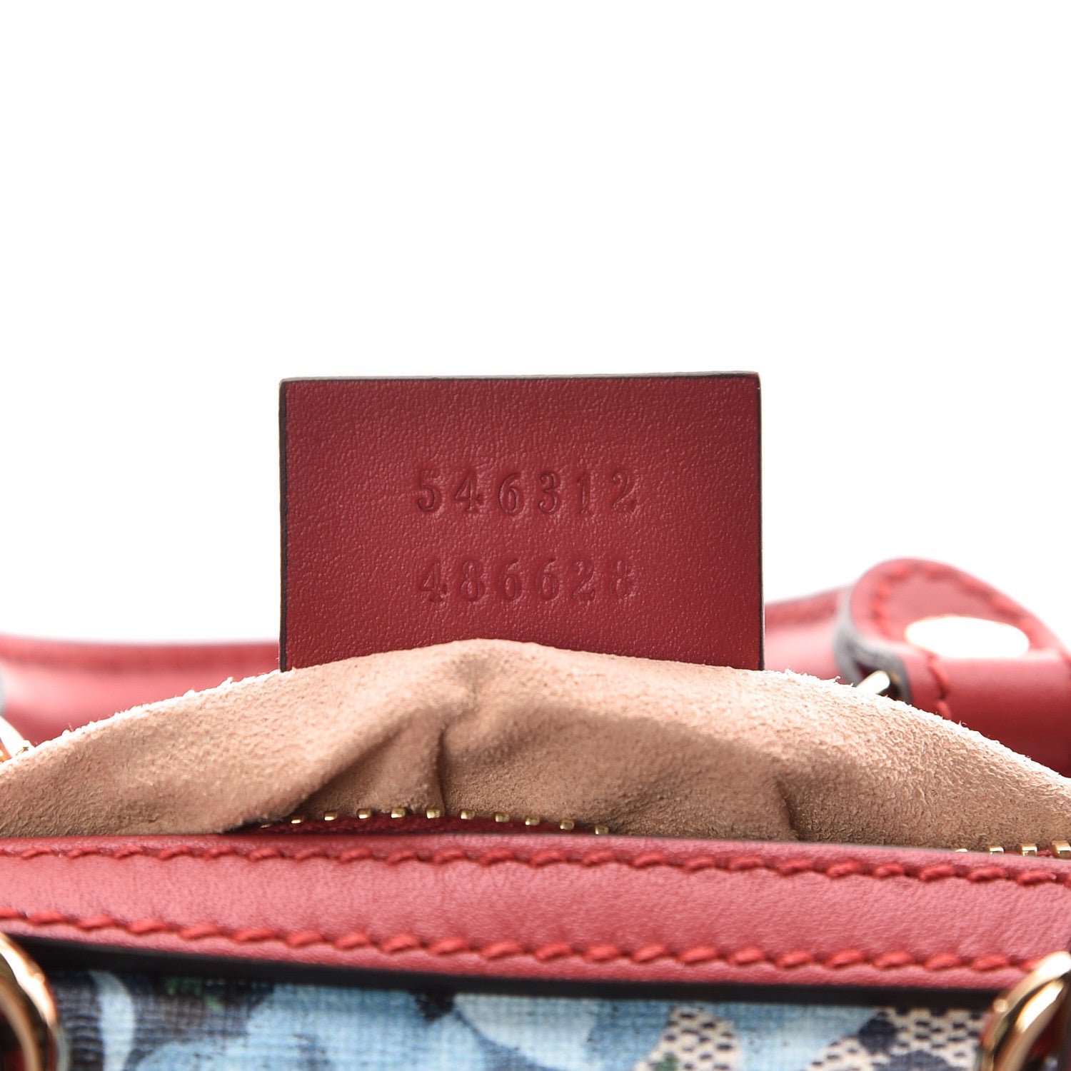 Gucci GG Supreme Monogram Blooms Mini Boston Navy Blue Hibiscus 7 of 9