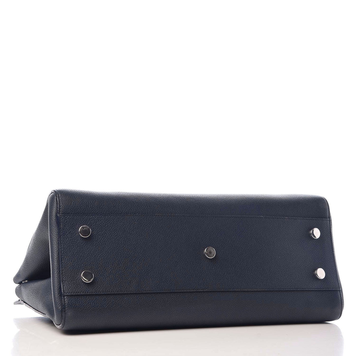 Calfskin Medium Rive Gauche Cabas Navy Blue