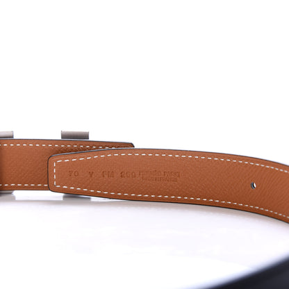 Hermes Swift Epsom 24mm Mini Martelee Constance Belt 70 Black Gold 3 of 5