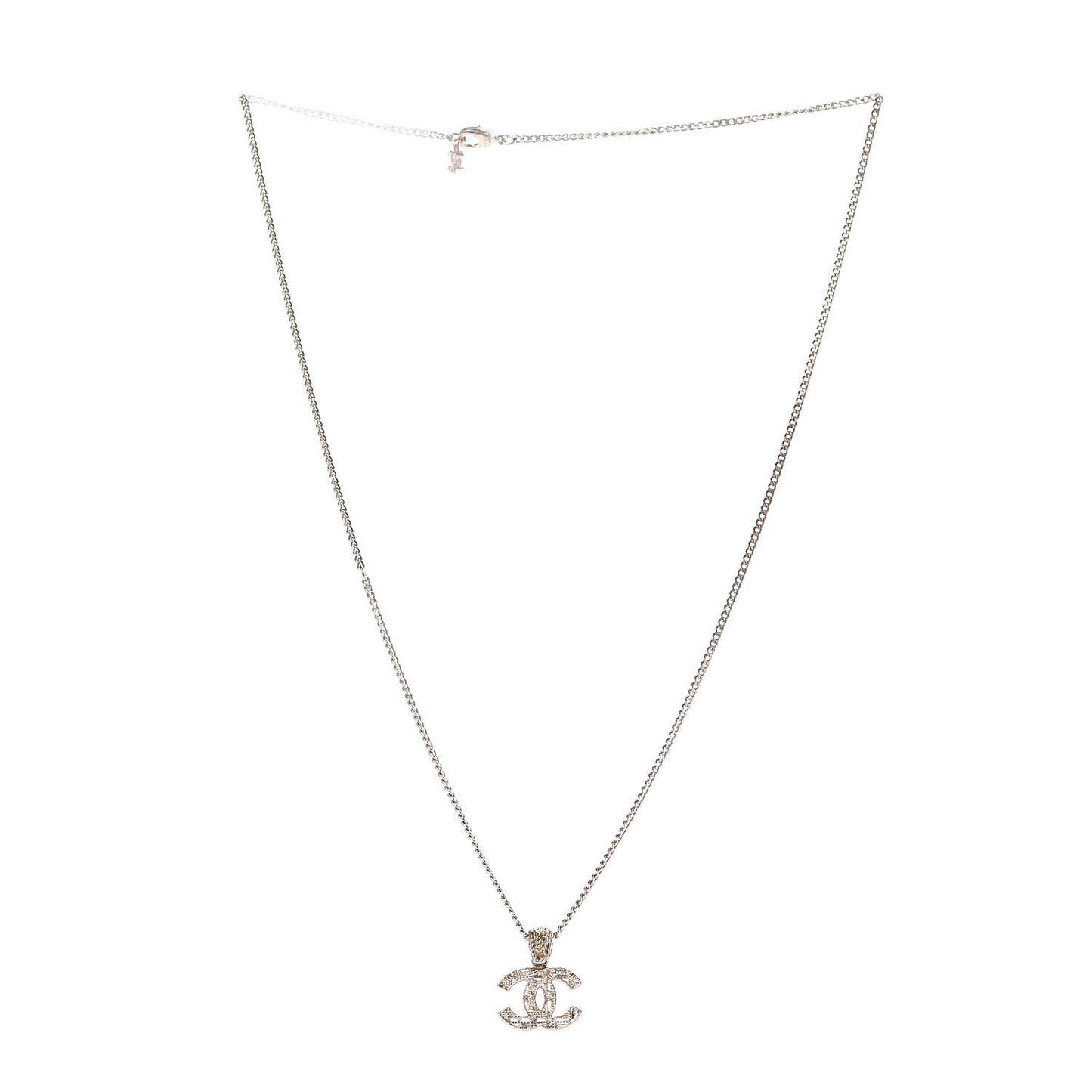 Tweed Effect CC Necklace Gold