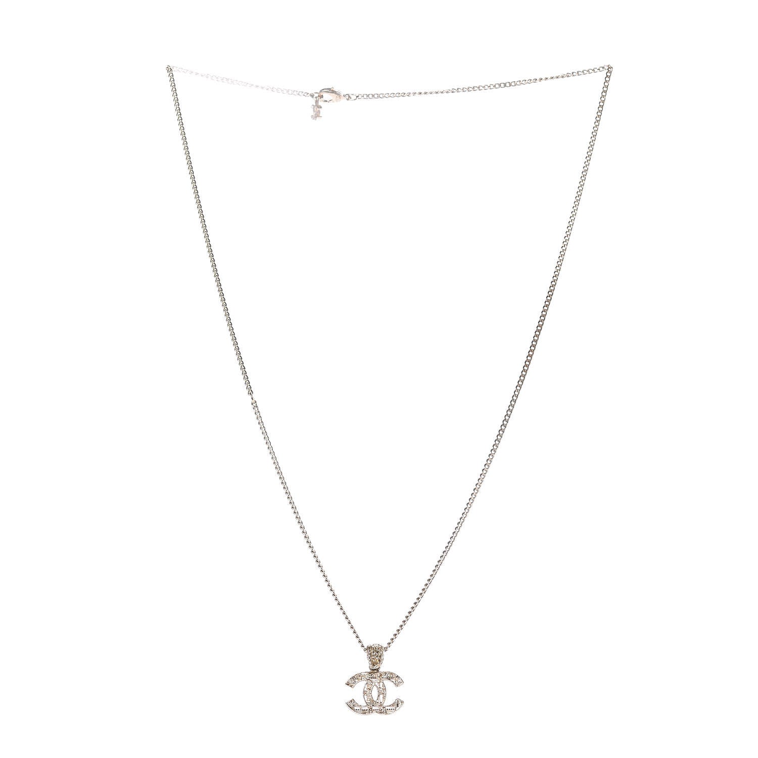 Chanel Tweed Effect CC Necklace Gold 3 of 6