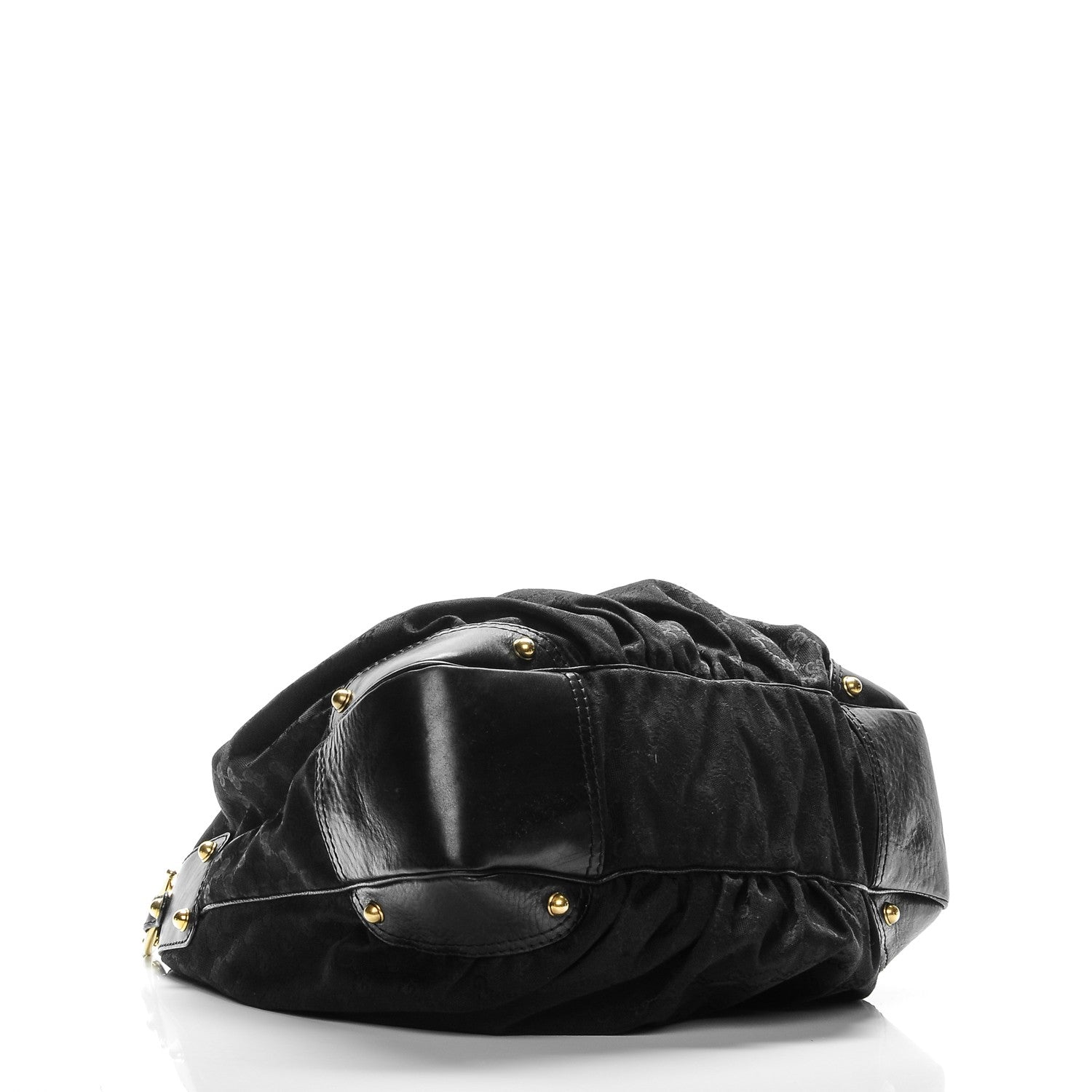 Gucci Monogram Large Jockey Hobo Black 4 of 7