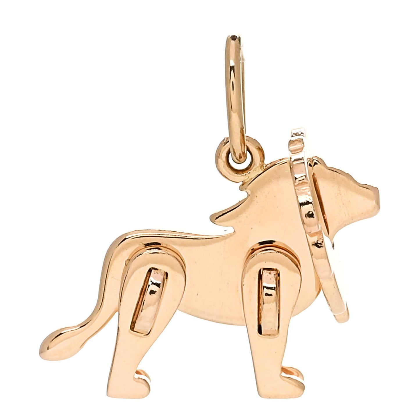 18K Rose Gold Save The Wild Lion Charm