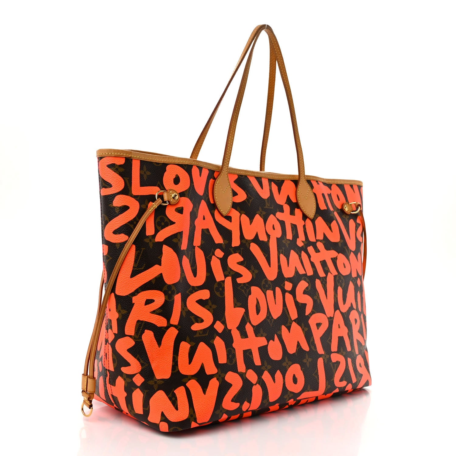 Louis Vuitton Monogram Graffiti Neverfull GM Orange 3 of 10