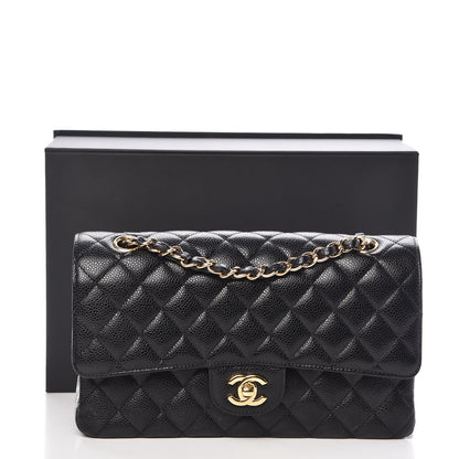Chanel Caviar Quilted Medium Double Flap Black 10 of 10