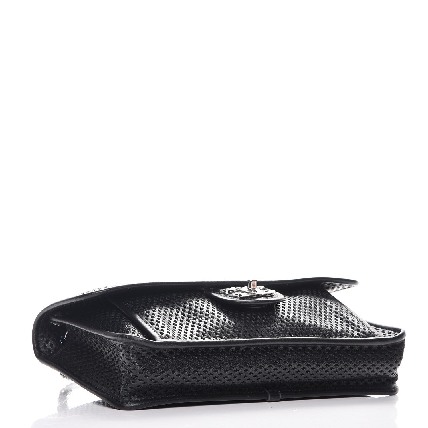 Chanel Perforated Calfskin Large Up In The Air Flap Black 4 of 10