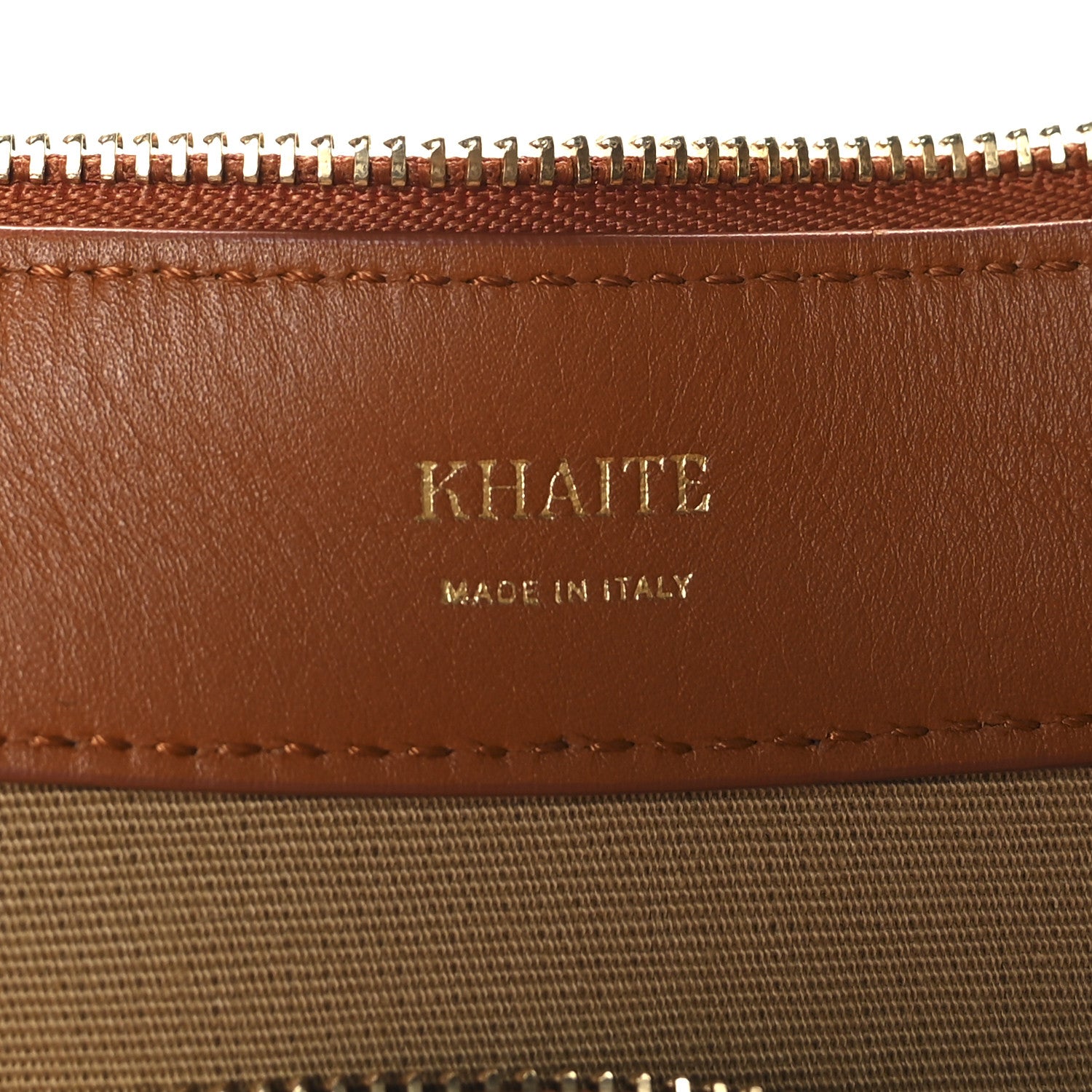 Khaite Canvas Calfskin Augustina Hobo Tan Honey 6 of 10