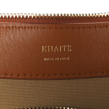 Khaite Canvas Calfskin Augustina Hobo Tan Honey 6 of 10