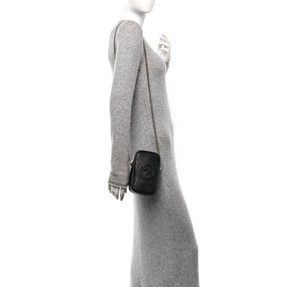 Gucci Sakai Be Green Calfskin Diagonal Stitched Mini Blondie Vertical Shoulder Bag Black 2 of 11