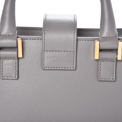 Saint Laurent Calfskin Monogram Baby Cabas Fog 7 of 7