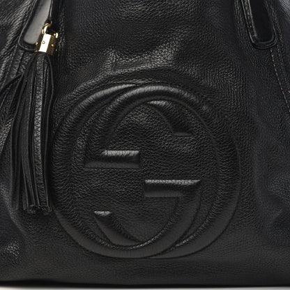 Gucci Pebbled Calfskin Medium Soho Shoulder Bag Black 19 of 19