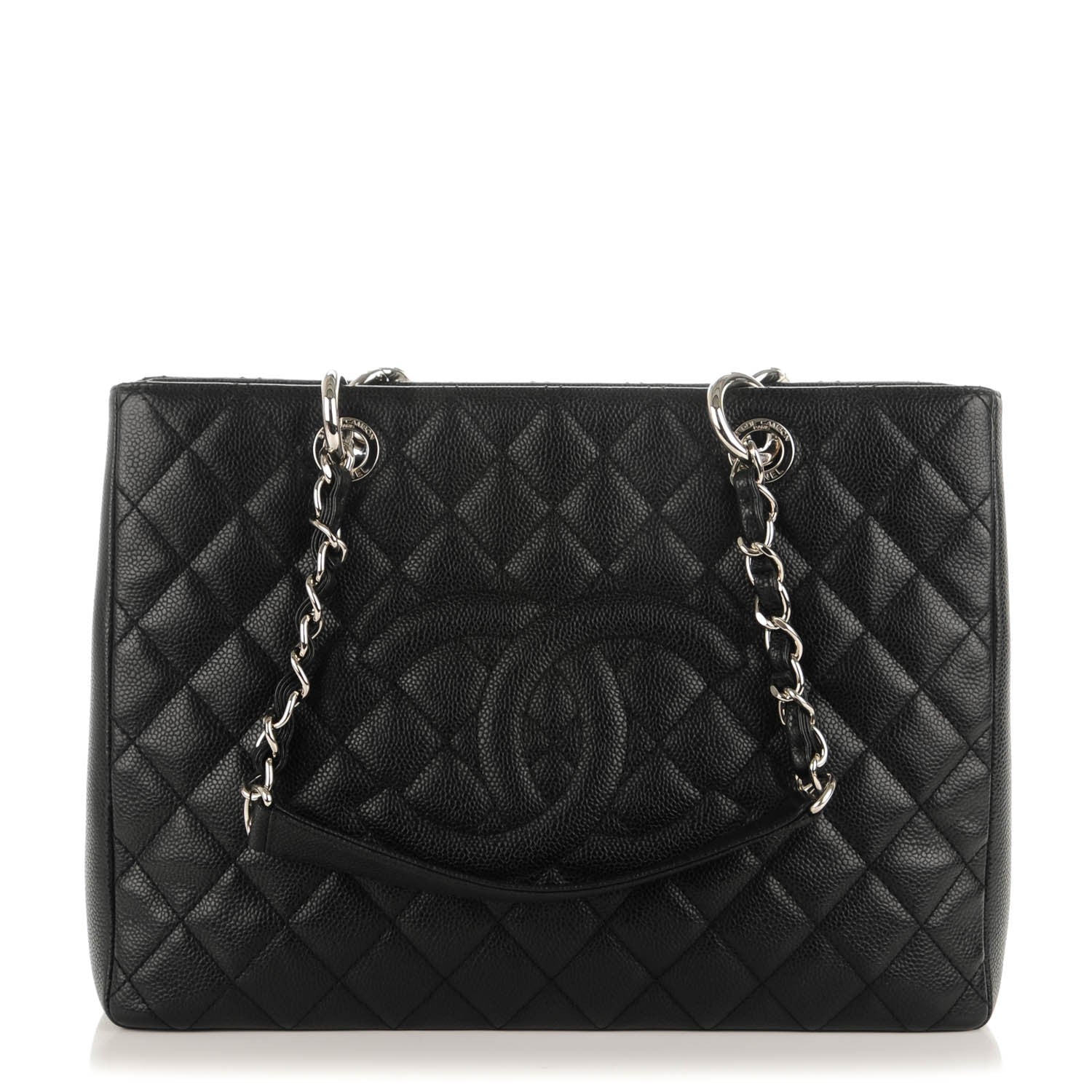 Chanel Caviar Quilted Grand Shopping Tote GST Black 1 of 7