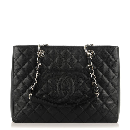 Chanel Caviar Quilted Grand Shopping Tote GST Black 1 of 7