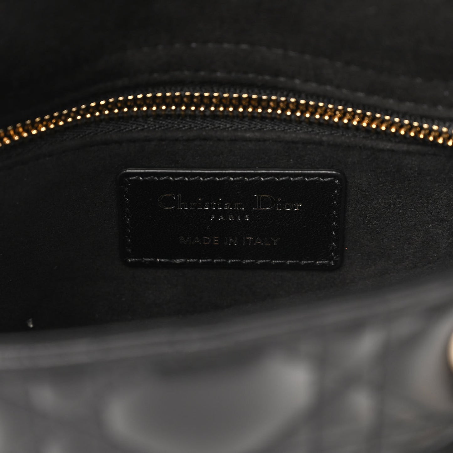 Lambskin Cannage Small My ABCDior Lady Dior Black
