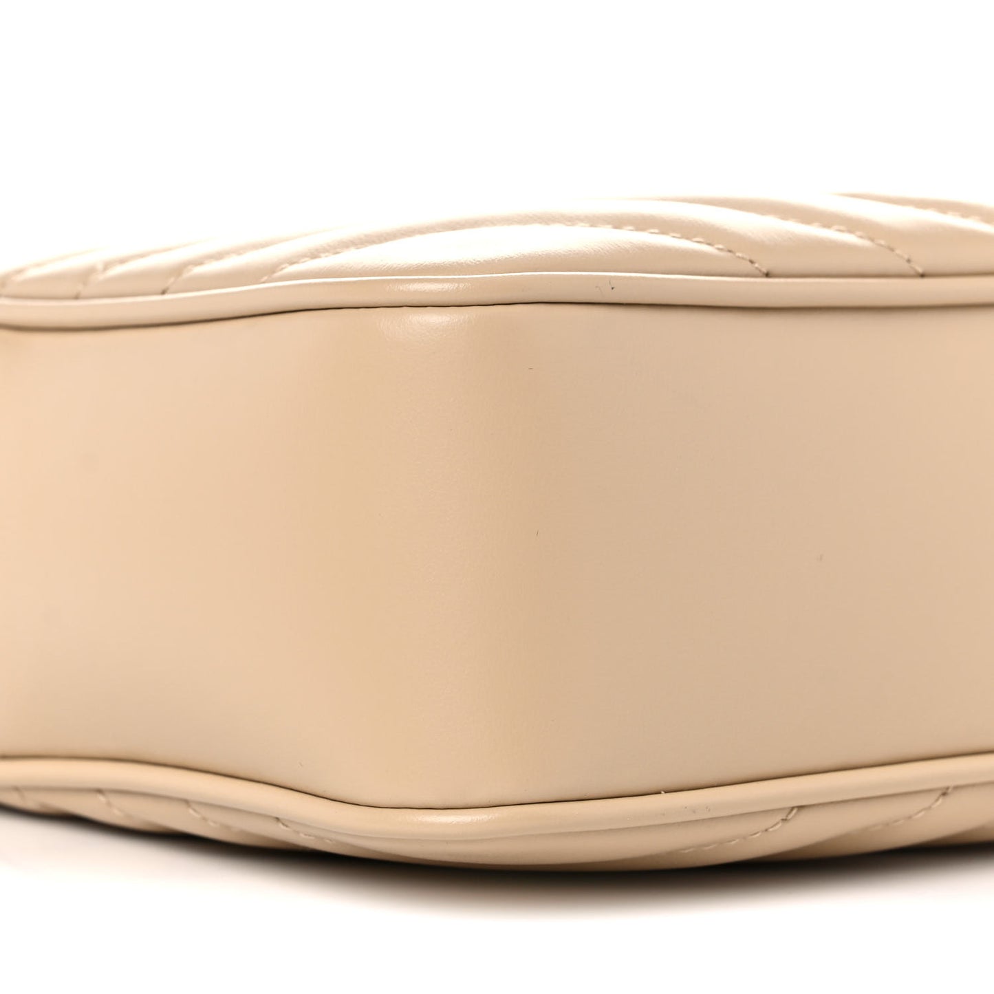 Calfskin Matelasse Monogram Lou Camera Bag Ivory Natural