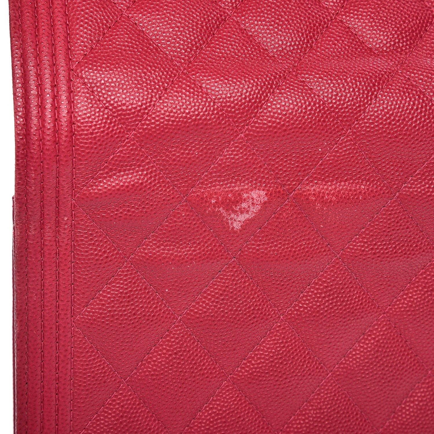 Chanel Caviar Quilted Boy Wallet On Chain WOC Fuchsia 12 of 14