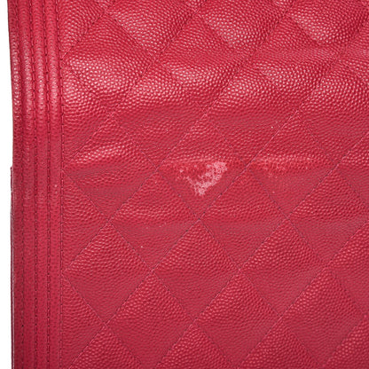 Chanel Caviar Quilted Boy Wallet On Chain WOC Fuchsia 12 of 14