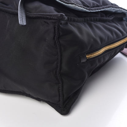 Prada Tessuto Nylon Etiquette Flap Black 11 of 16
