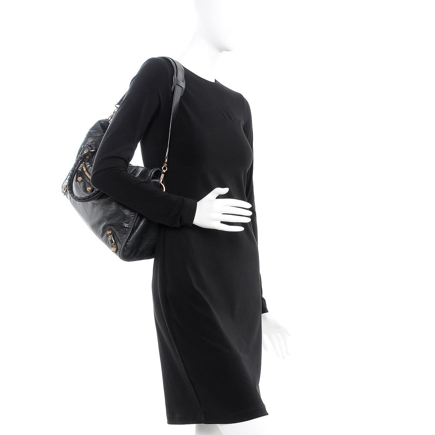 Agneau Giant 12 Rose Gold Hardware City Black