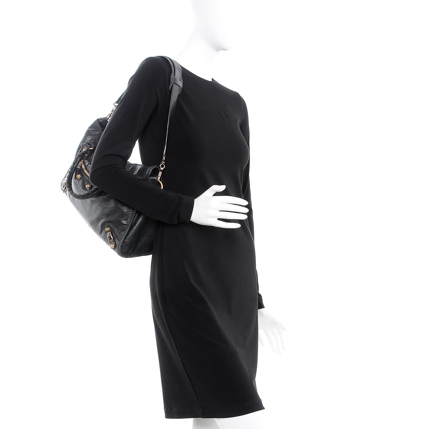 Balenciaga Agneau Giant 12 Rose Gold Hardware City Black 2 of 14
