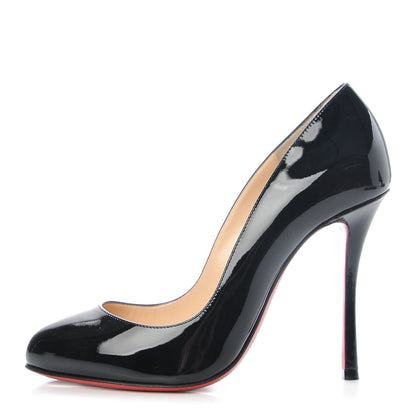 Christian Louboutin Patent Breche 100 Pumps 37 Black 1 of 9