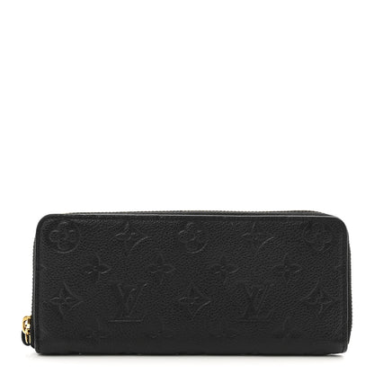 Louis Vuitton Empreinte Clemence Wallet Black 1 of 9