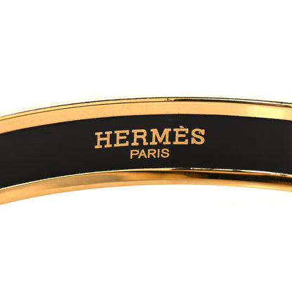 Hermes Enamel Printed Narrow Bracelet 65 4 of 5