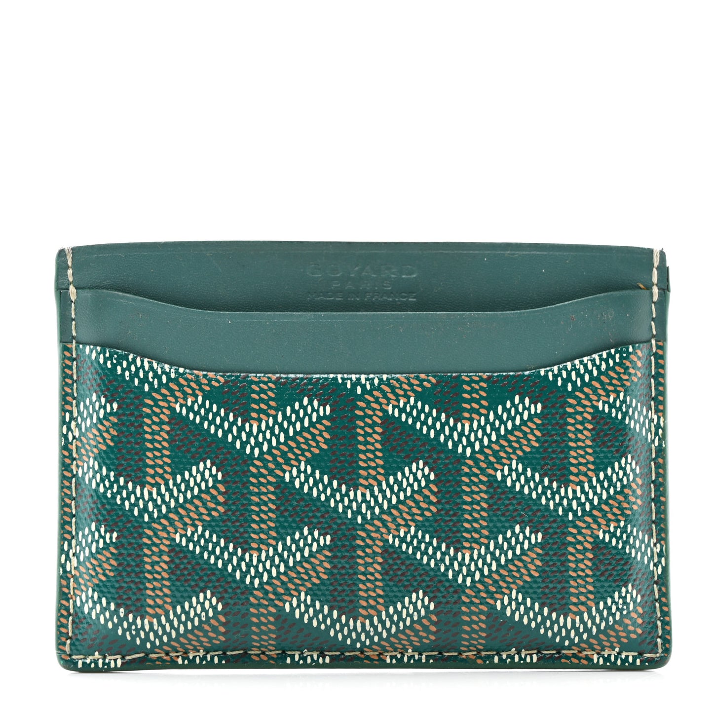Goyardine Saint Sulpice Card Holder Green