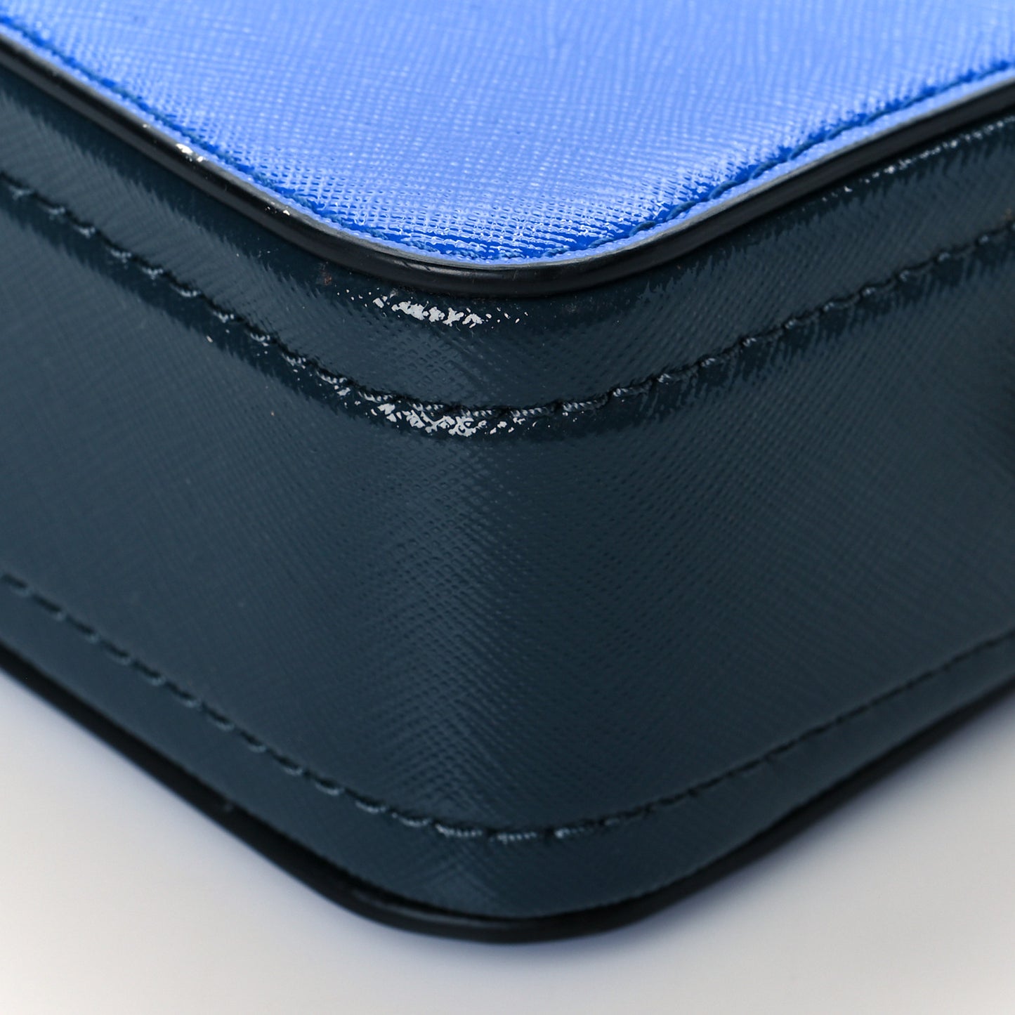 Saffiano Small Snapshot Camera Bag Blue Multi