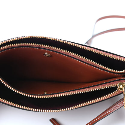 Loewe Calfskin Gate Double Zip Pouch Crossbody Brick 4 of 4