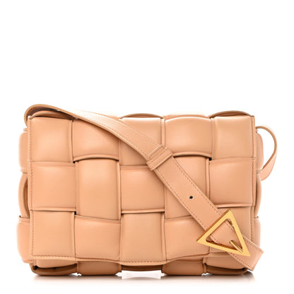 Bottega Veneta Nappa Maxi Intreccio Padded Cassette Crossbody Bag Almond 1 of 10