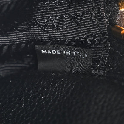 Prada Vitello Daino Logo Belt Bag Black 7 of 13