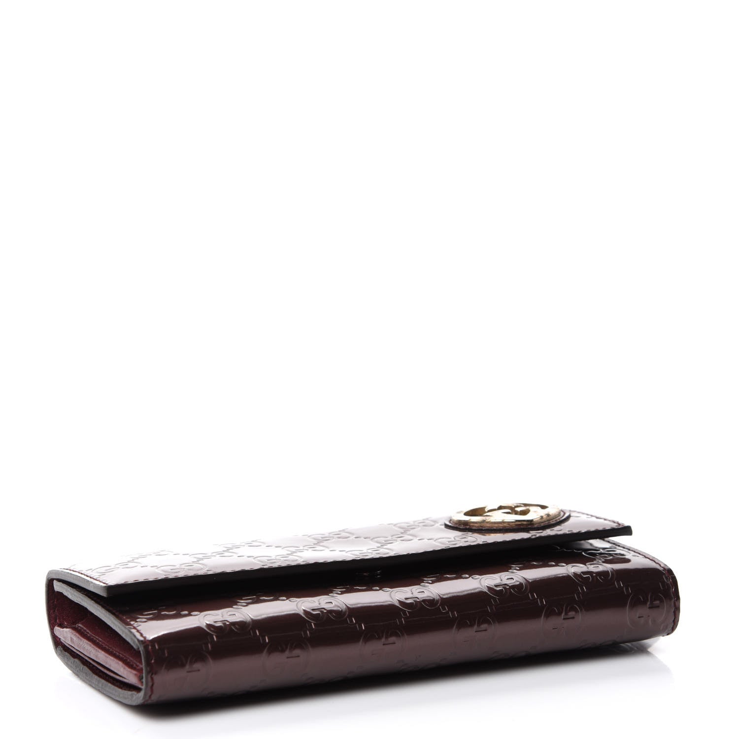 Gucci Shine Guccissima Lovely Heart Continental Wallet Scarlatto 4 of 7
