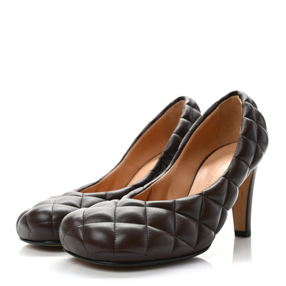 Bottega Veneta Nappa Matelasse Padded Dream Pumps 37 Chocolate 3 of 8