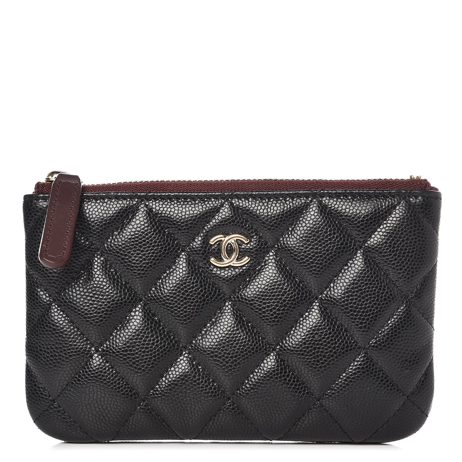 Chanel Caviar Quilted Small Cosmetic Case Black 1 of 8