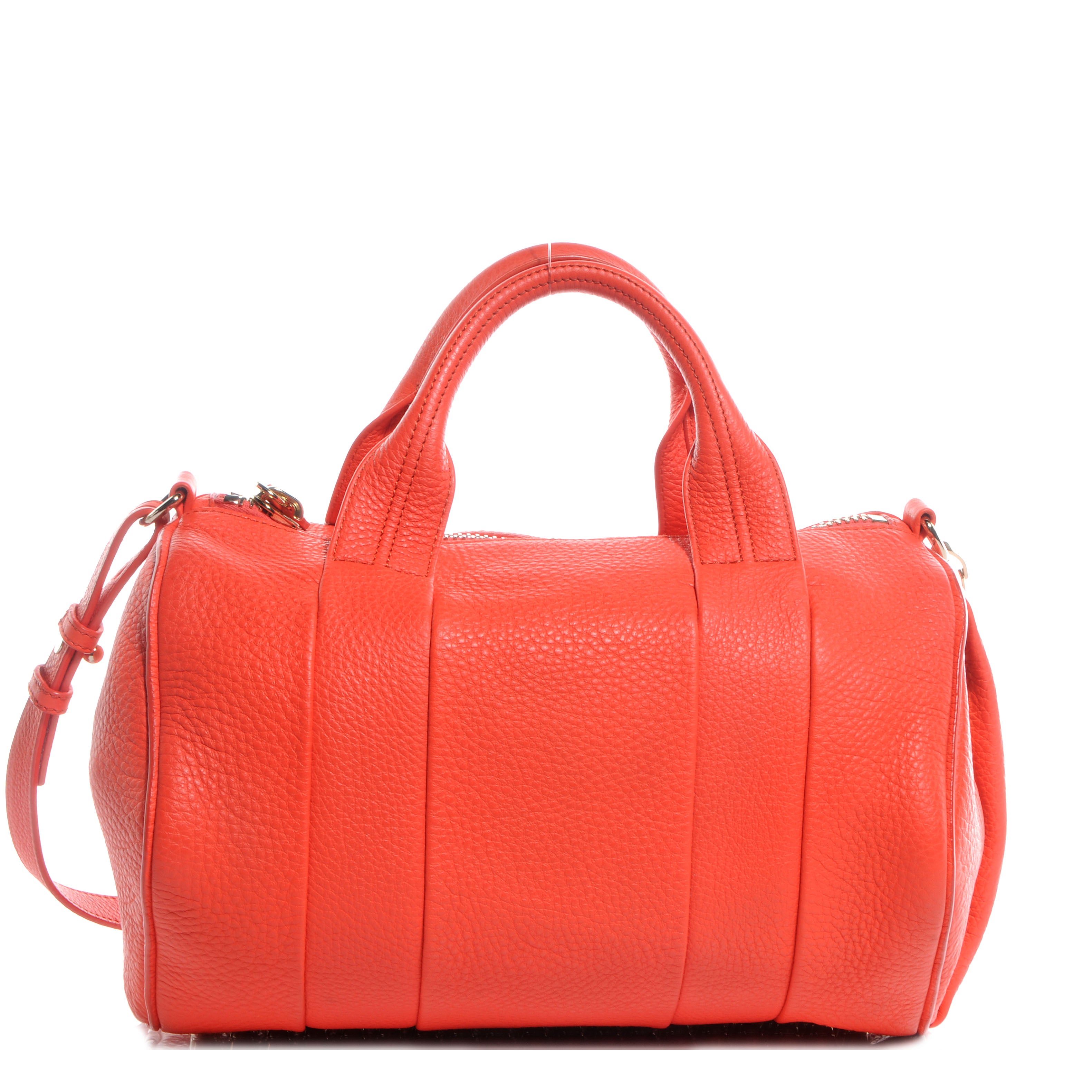 Alexander Wang Leather Rocco Duffel Tangerine 64083 – FASHIONPHILE