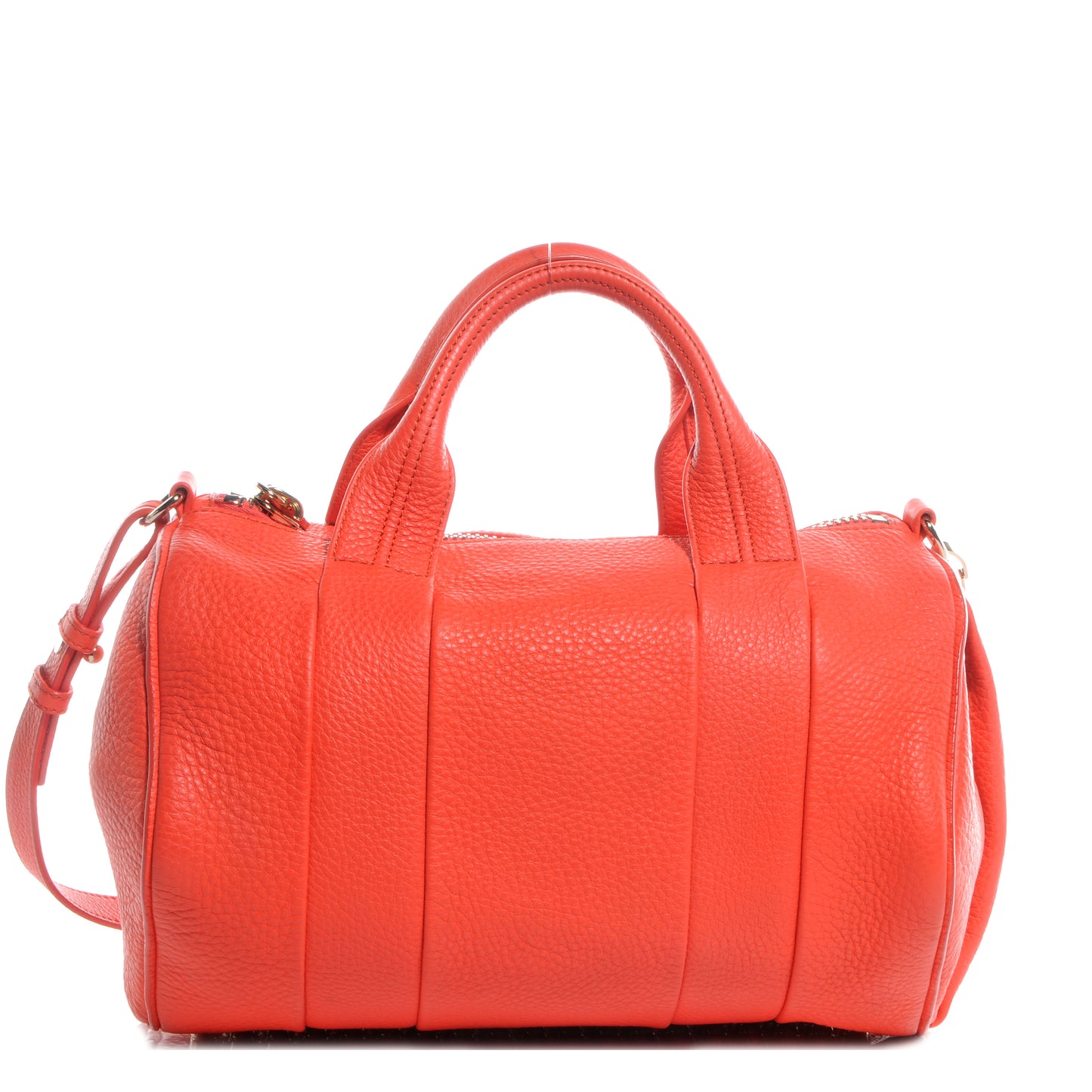 Leather Rocco Duffel Tangerine