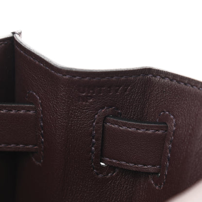 Hermes Toile Quadrille Swift Kelly Sellier 28 Framboise Ecru Rouge Sellier 7 of 11