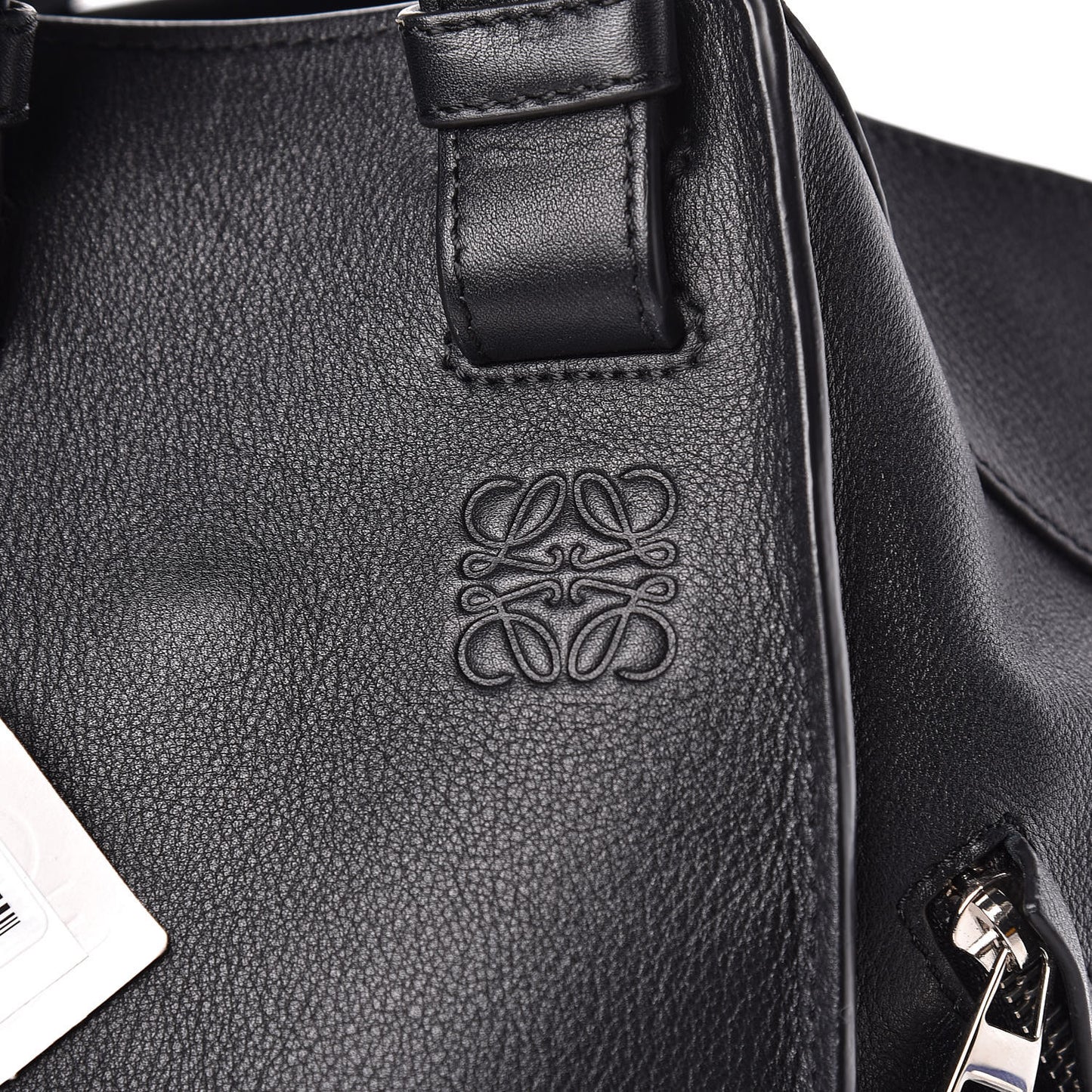 Calfskin Medium Hammock Shoulder Bag Black