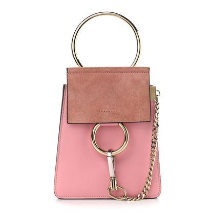 Chloe Suede Calfskin Mini Faye Bracelet Bag Washed Pink 1 of 13