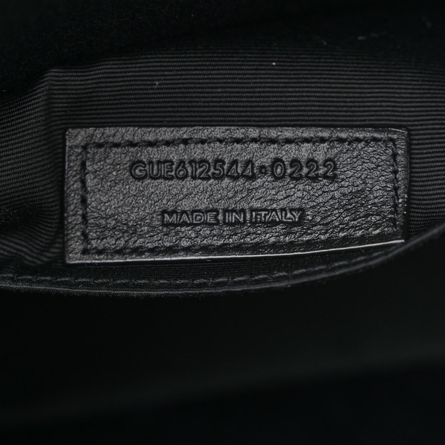 Calfskin Matelasse Monogram Monochrome Lou Camera Bag Black