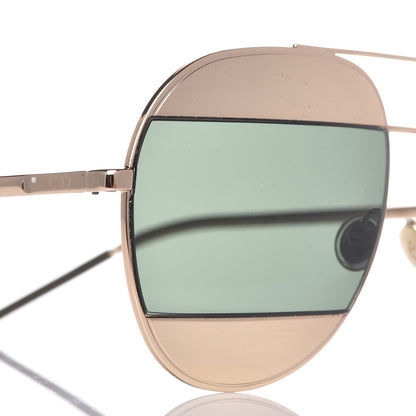 Christian Dior Split 1 Aviator Sunglasses Gold 7 of 8