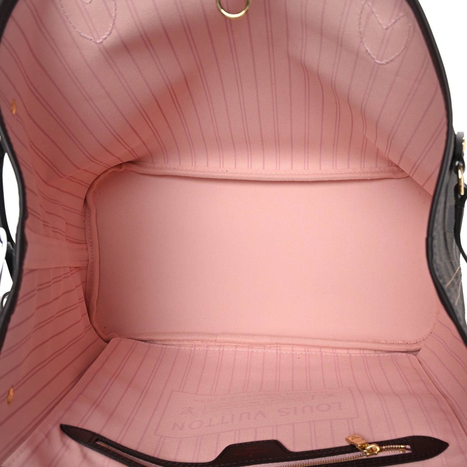 Louis Vuitton Damier Ebene Neo Neverfull MM Rose Ballerine 6 of 10