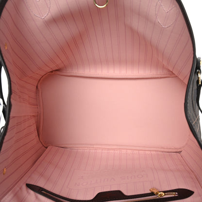 Louis Vuitton Damier Ebene Neo Neverfull MM Rose Ballerine 6 of 10